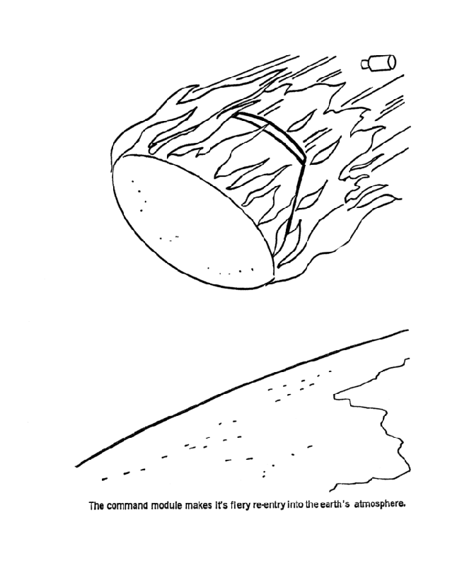  America Space Program Coloring Page