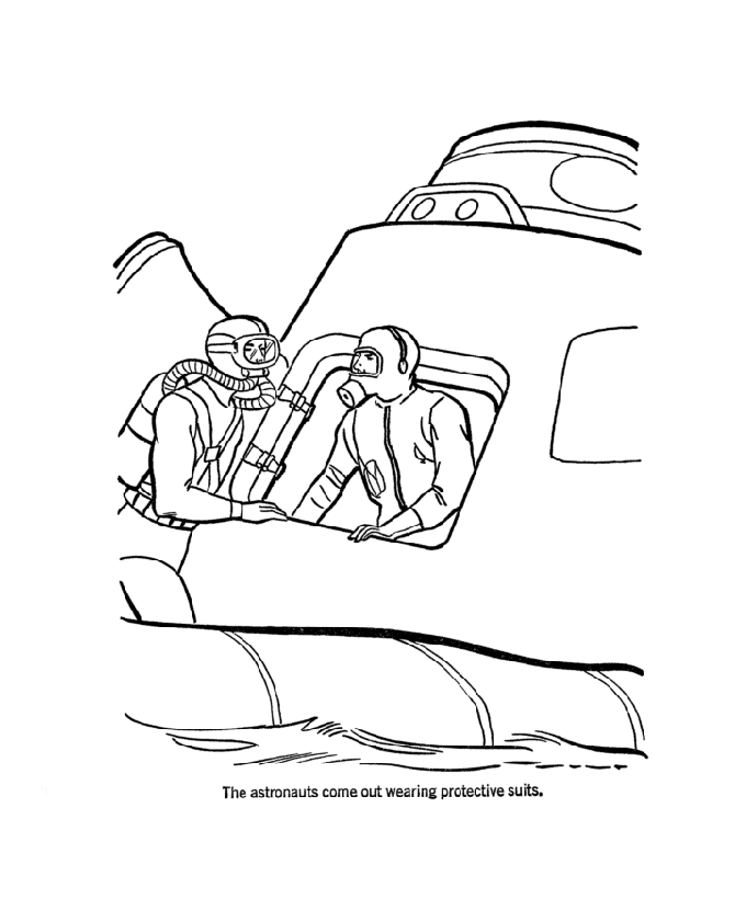  America Space Program Coloring Page