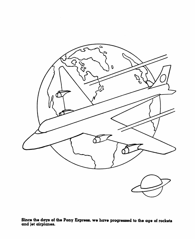   Space Program Coloring Page