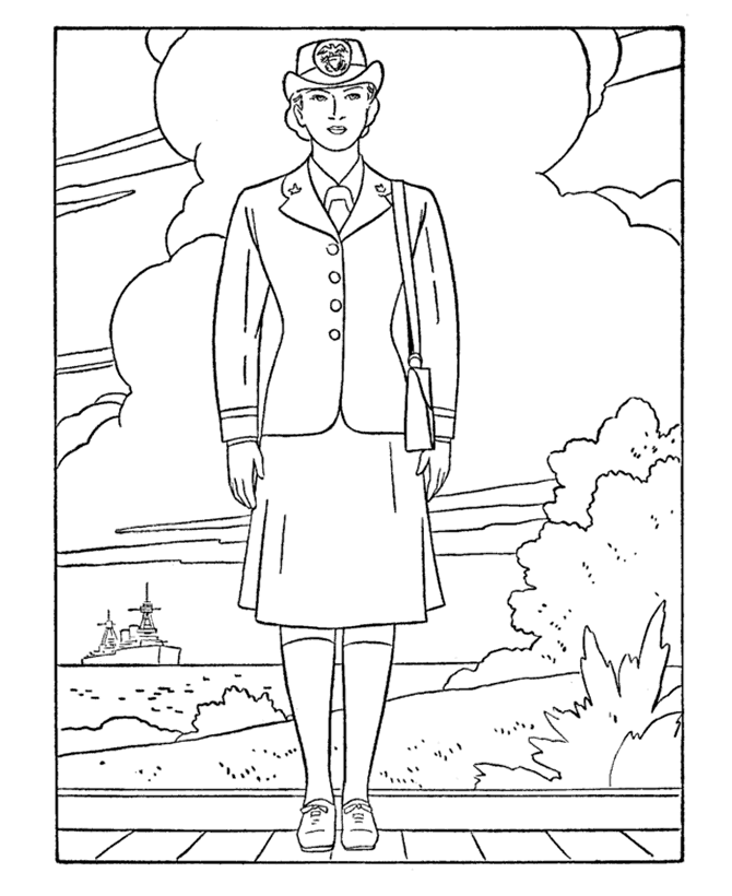  Armed Forces Day Coloring Page