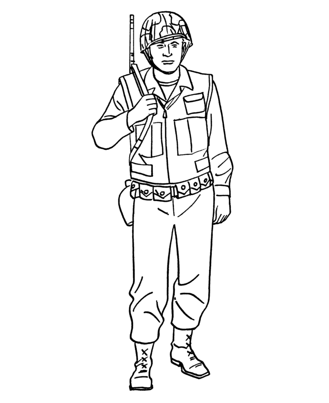  Armed Forces Day Coloring Page