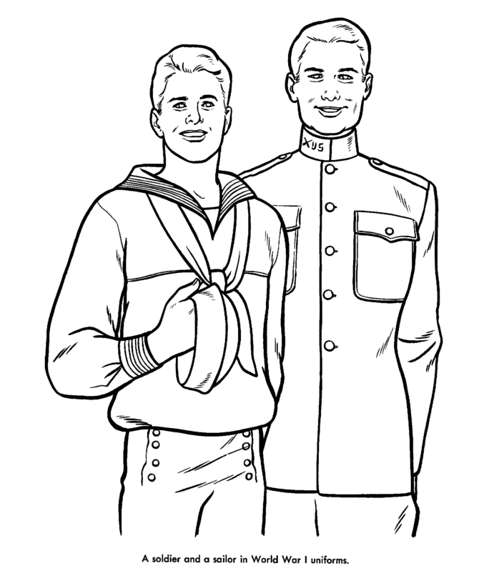  Armed Forces Day Coloring Page