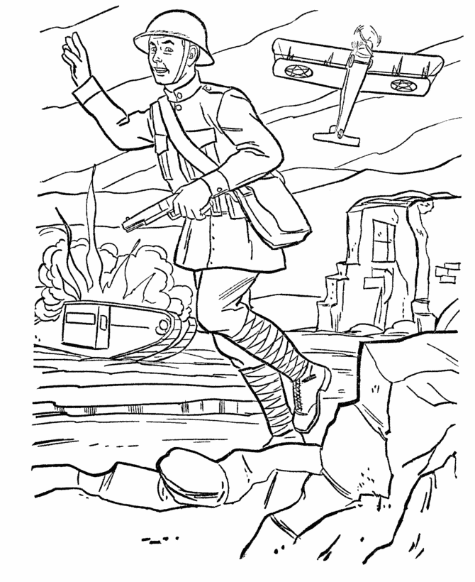  Armed Forces Day Coloring Page