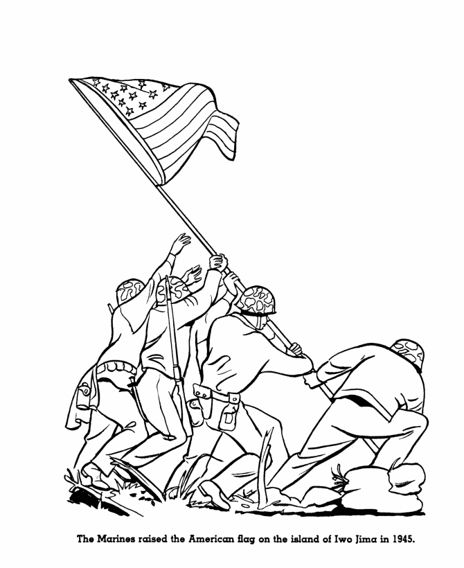  Armed Forces Day Coloring Page