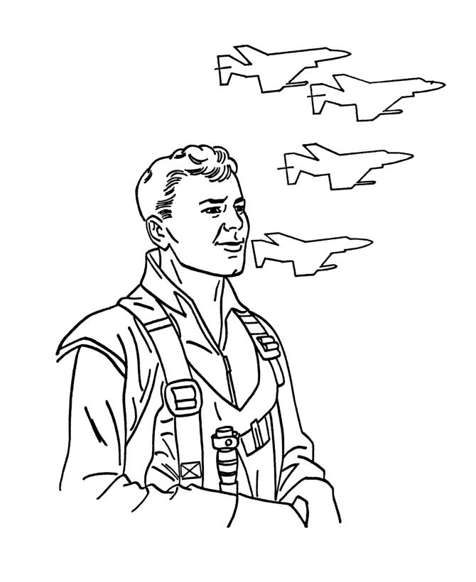  Armed Forces Day Coloring Page