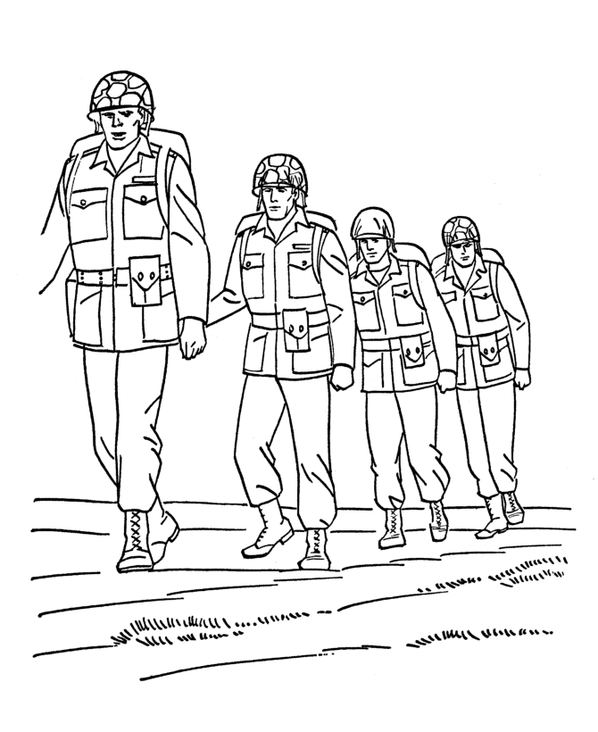  Armed Forces Day Coloring Page