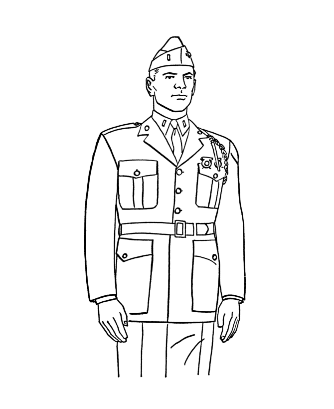  Armed Forces Day Coloring Page