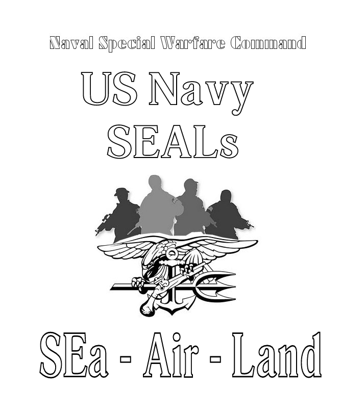  Navy SEALs - Armed Forces Day Coloring Page