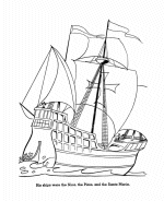 Columbus Day coloring page 3