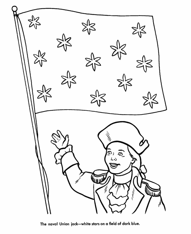  Flag Day Coloring Page