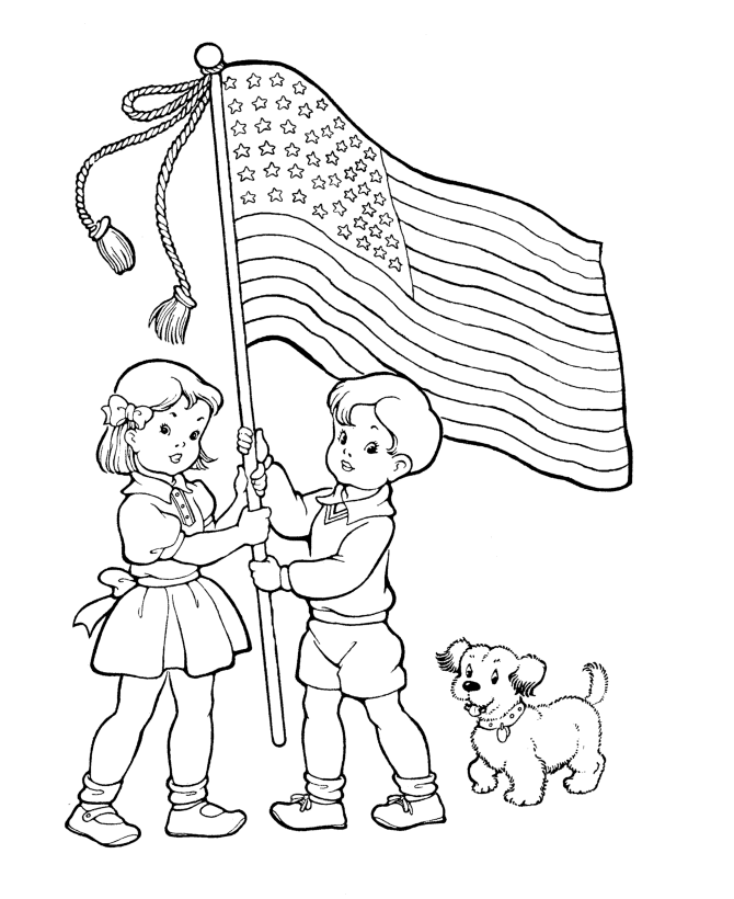  Flag Day Coloring Page