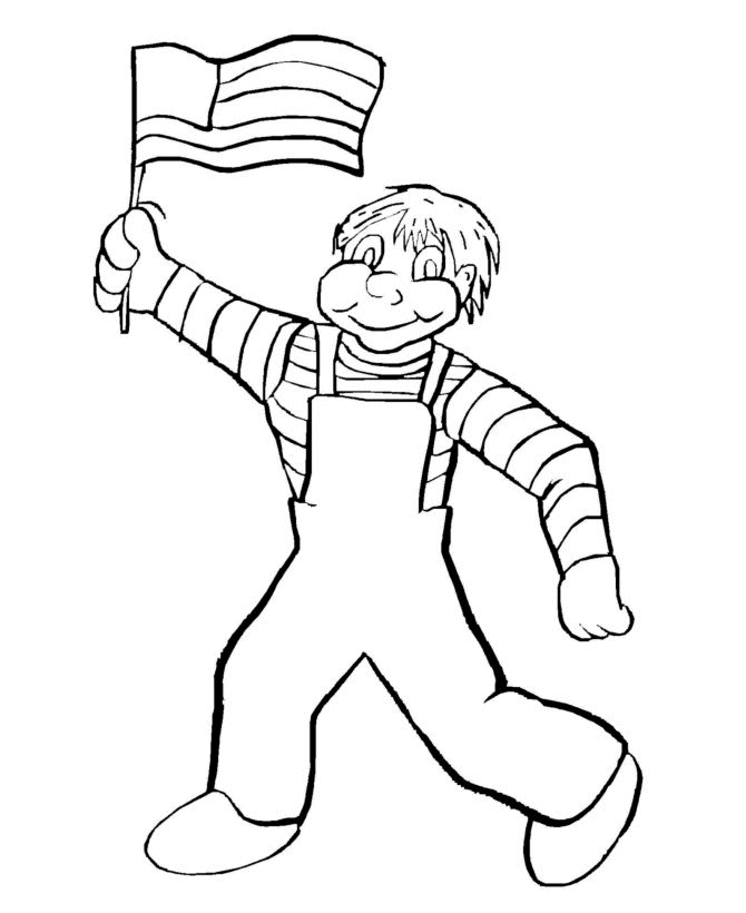  Flag Day Coloring Page