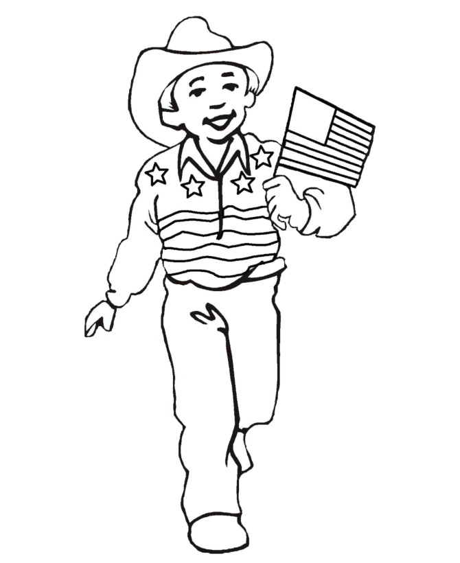  Flag Day Coloring Page