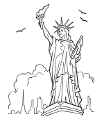 July fourth coloring page