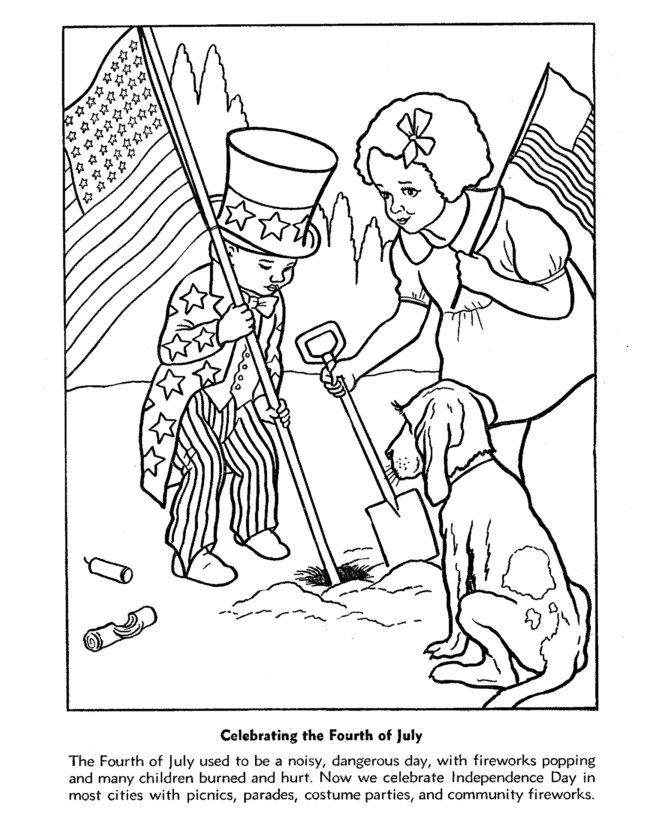  July 4th Coloring Page