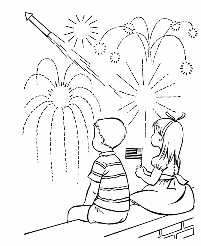  July 4th Coloring Page