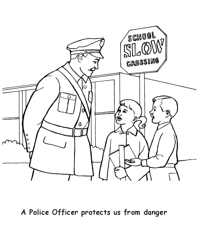 police station coloring pages for kids