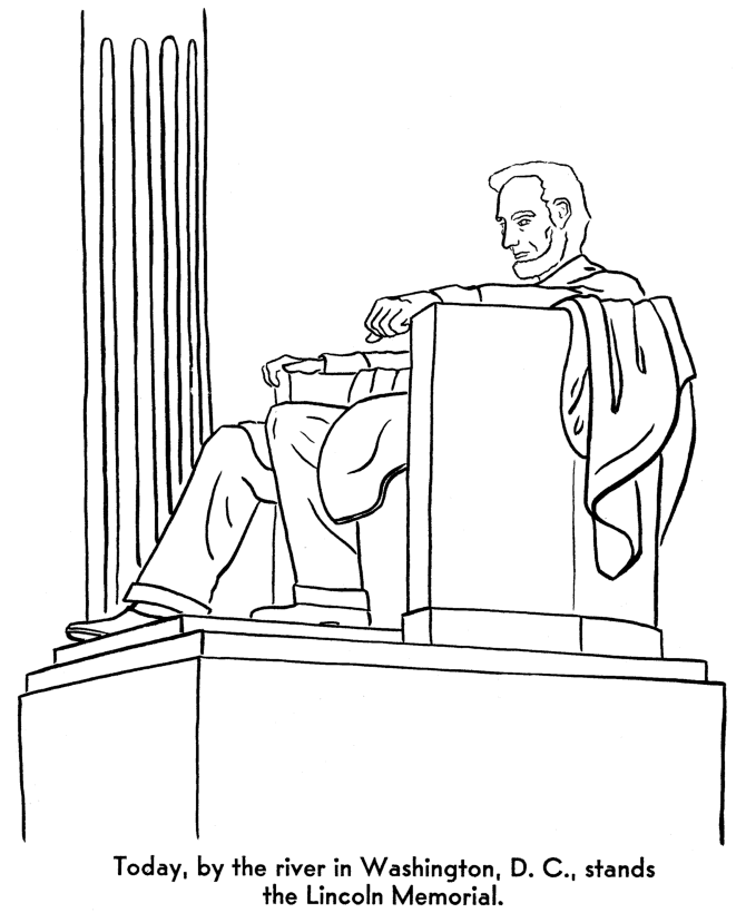  Lincoln Memorial Day Coloring Page