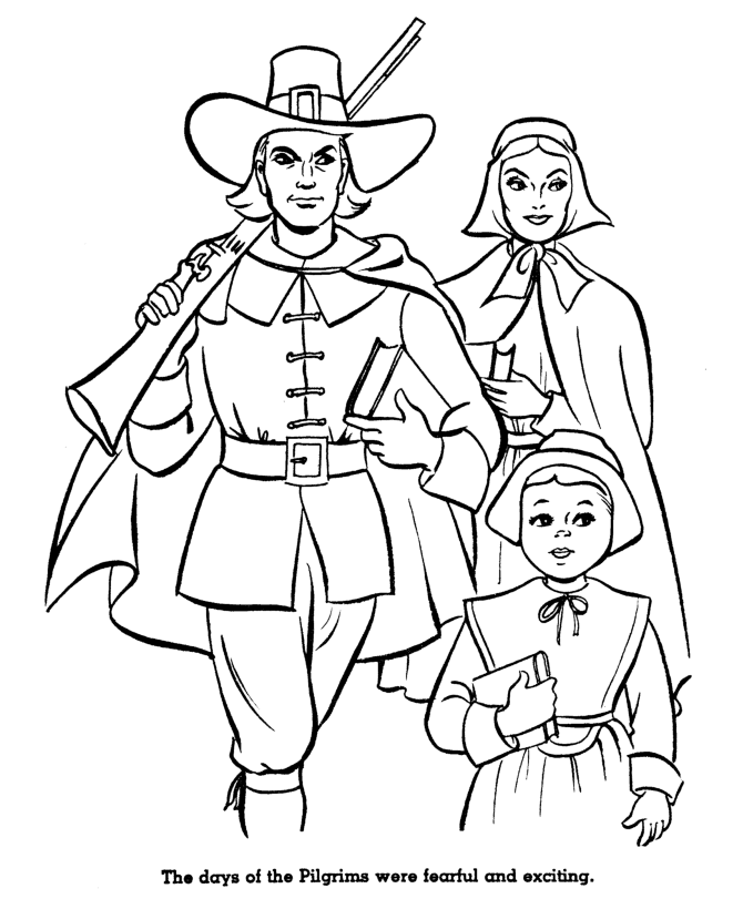  The First Thanksgiving Coloring Page