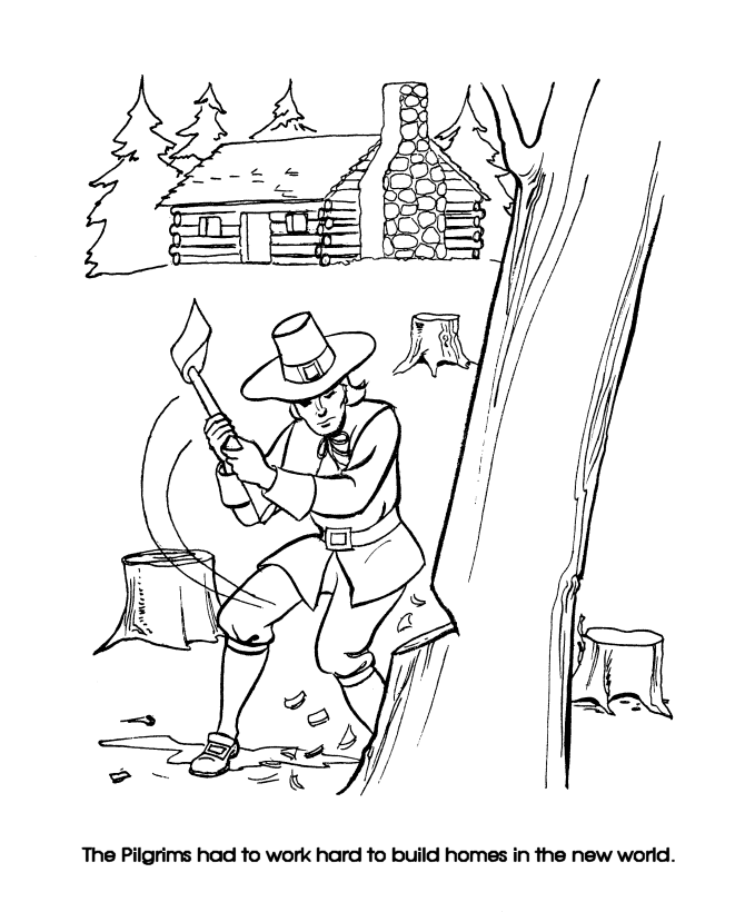  The First Thanksgiving Coloring Page