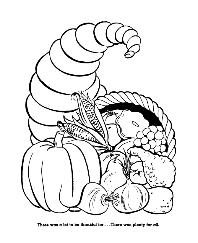  The First Thanksgiving Coloring Page