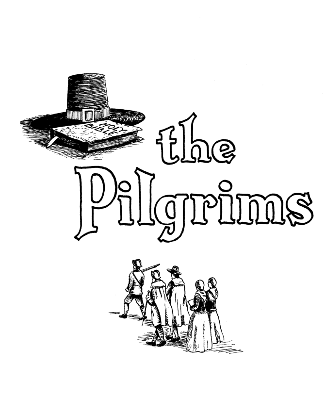  The Pilgrims Thanksgiving Story Coloring Page