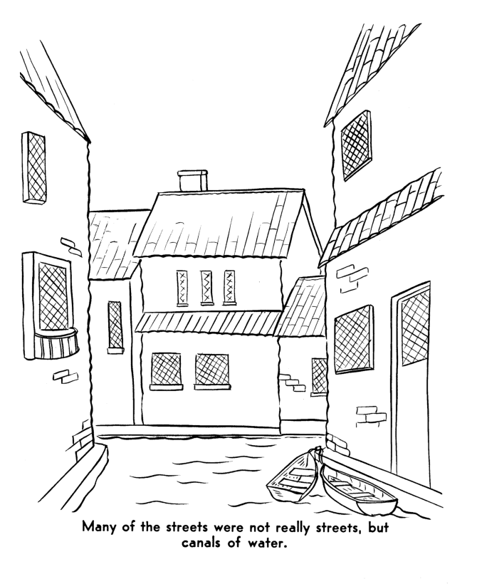  The Pilgrims Thanksgiving Story Coloring Page