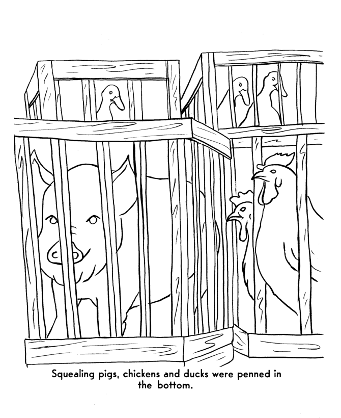  The Pilgrims Thanksgiving Story Coloring Page