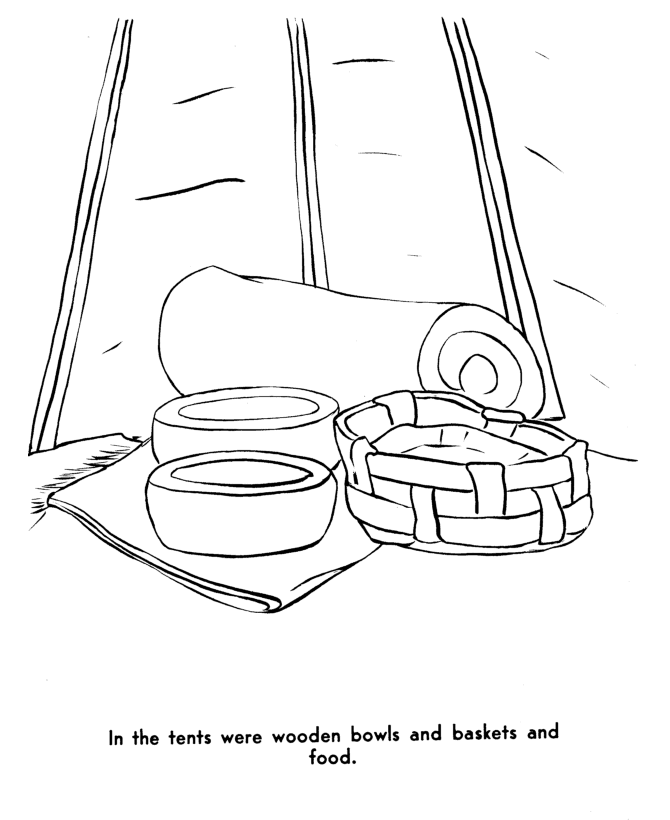  The Pilgrims Thanksgiving Story Coloring Page