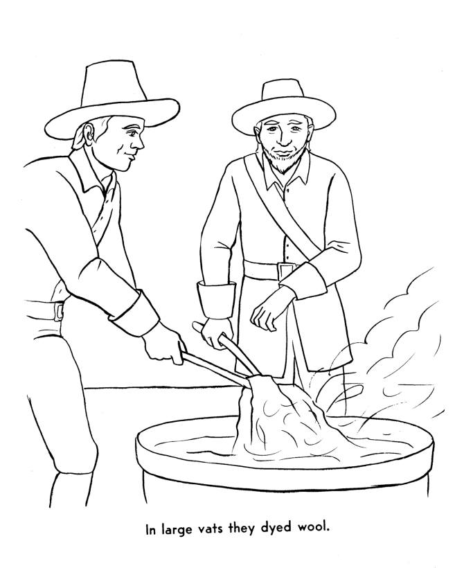  The Pilgrims Thanksgiving Story Coloring Page