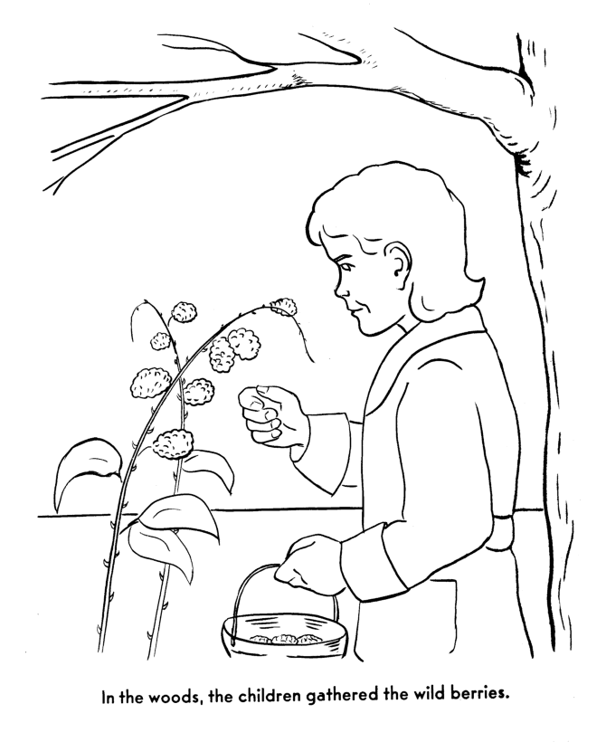  The Pilgrims Thanksgiving Story Coloring Page