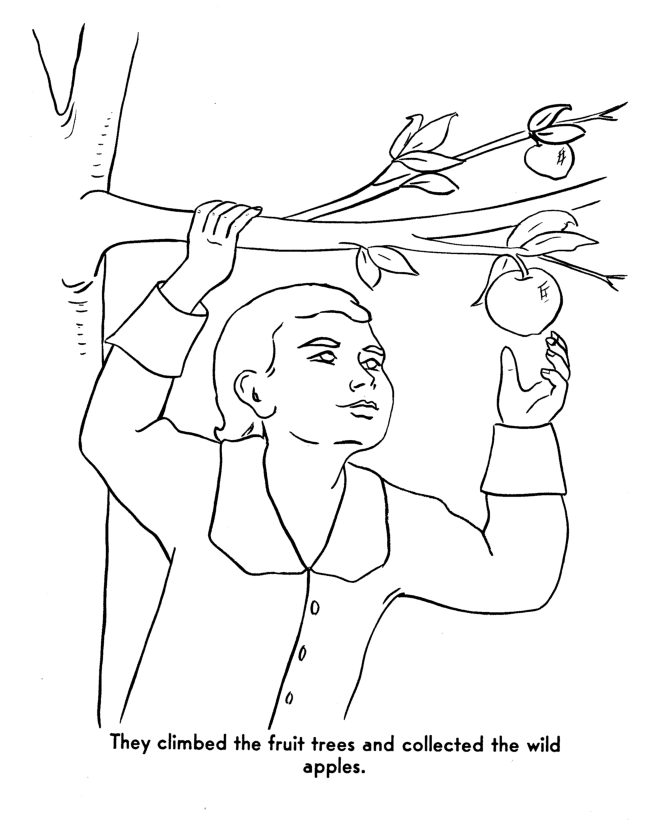  The Pilgrims Thanksgiving Story Coloring Page