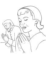 The Pilgrims gave Thanks coloring page