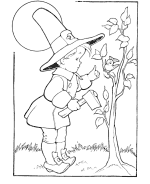 A Pilgrim Boy coloring page