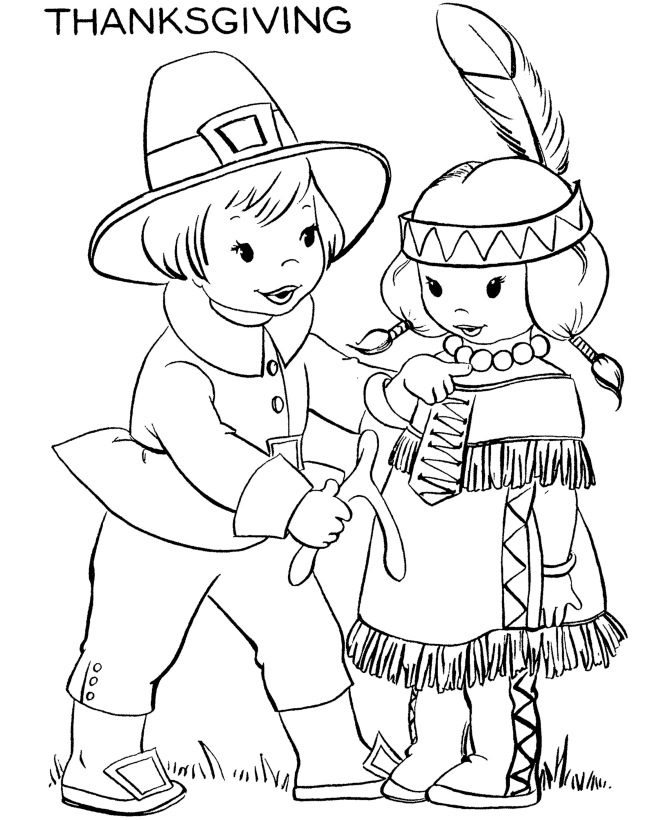  Thanksgiving Holiday Coloring Page