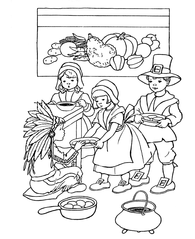  Thanksgiving Holiday Coloring Page
