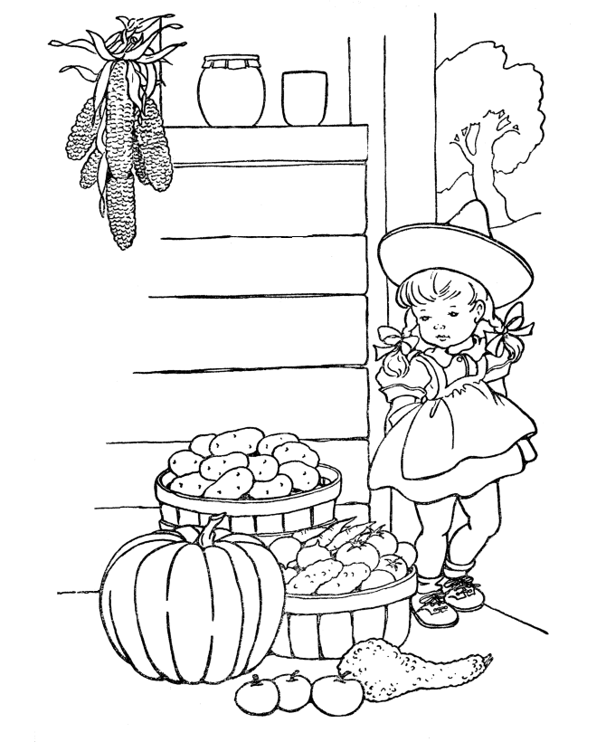  Thanksgiving Holiday Coloring Page