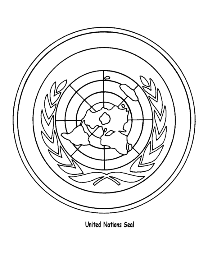  UN Seal Coloring Page