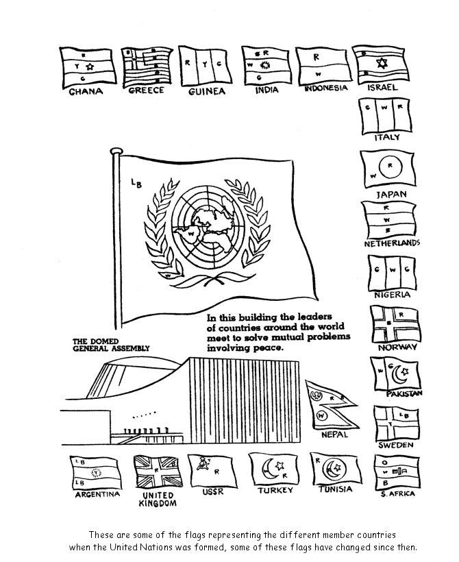  UN Seal Coloring Page