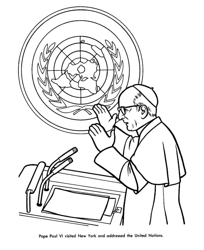  UN Seal Coloring Page