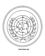 UN Day coloring page