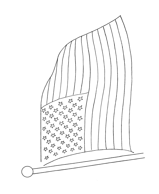  veterans flag Coloring Page