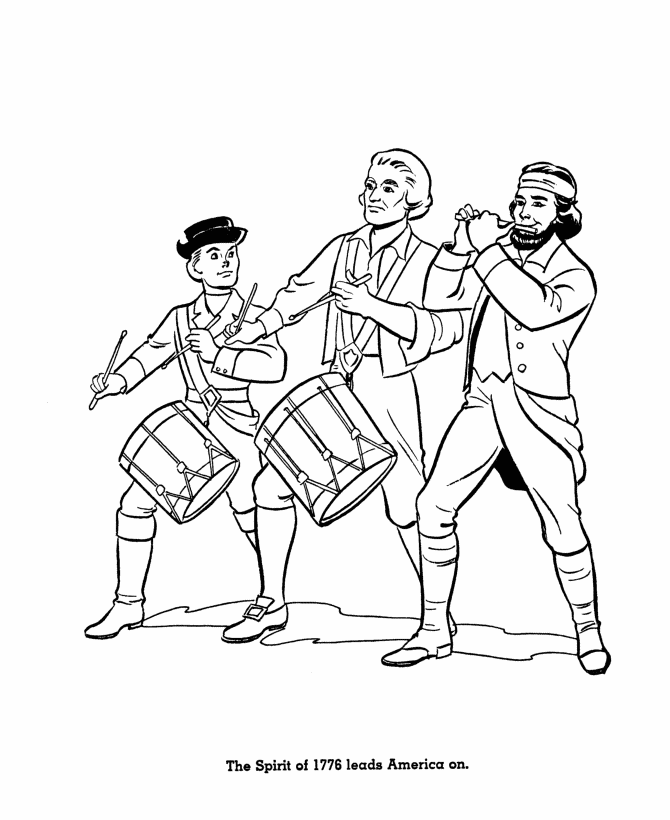  veterans of 1776 Coloring Page