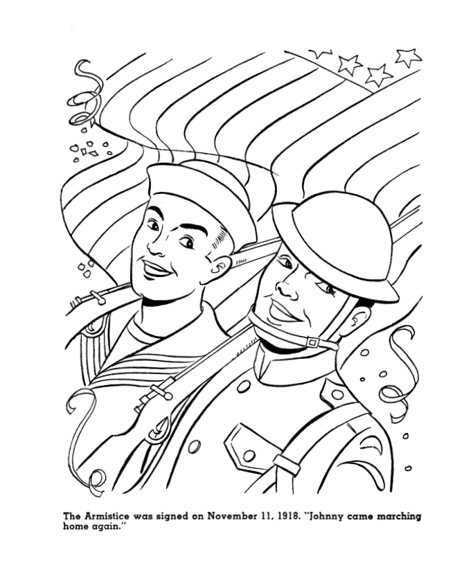  Armistice Day Coloring Page