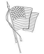 Flag Day Holiday Coloring page