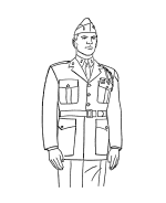 Veterans Day Holiday coloring page 