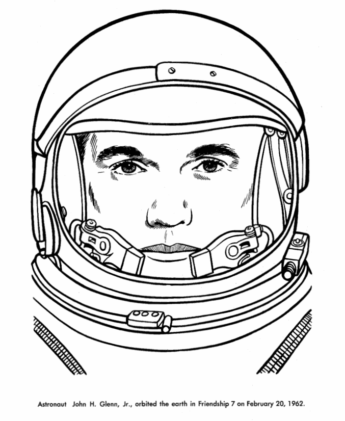  John Glenn Coloring Page