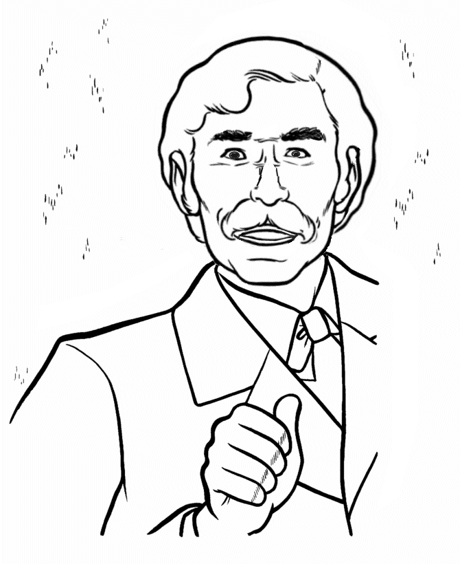  Mark Twain Coloring Page