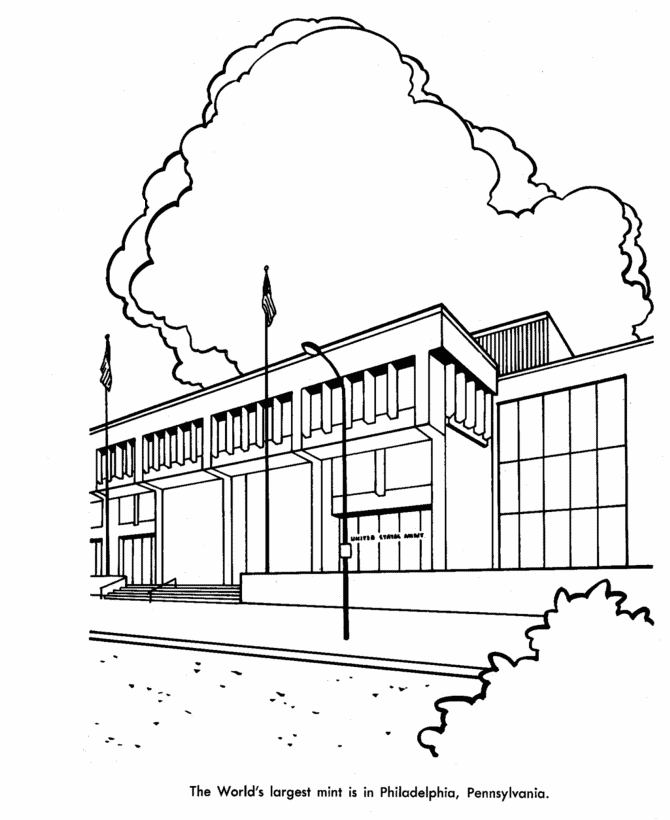  US Mint Coloring Page