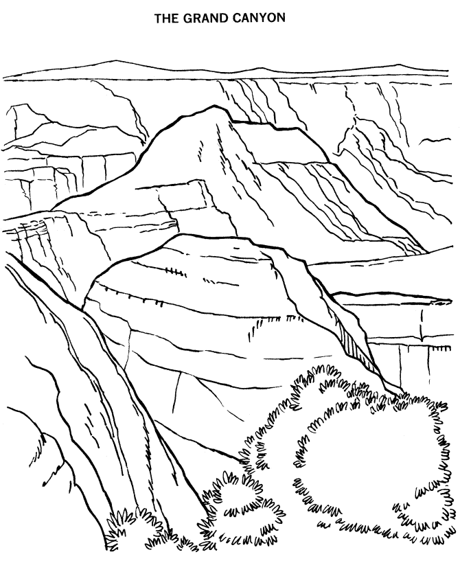  Grand Canyon National Park Coloring Page